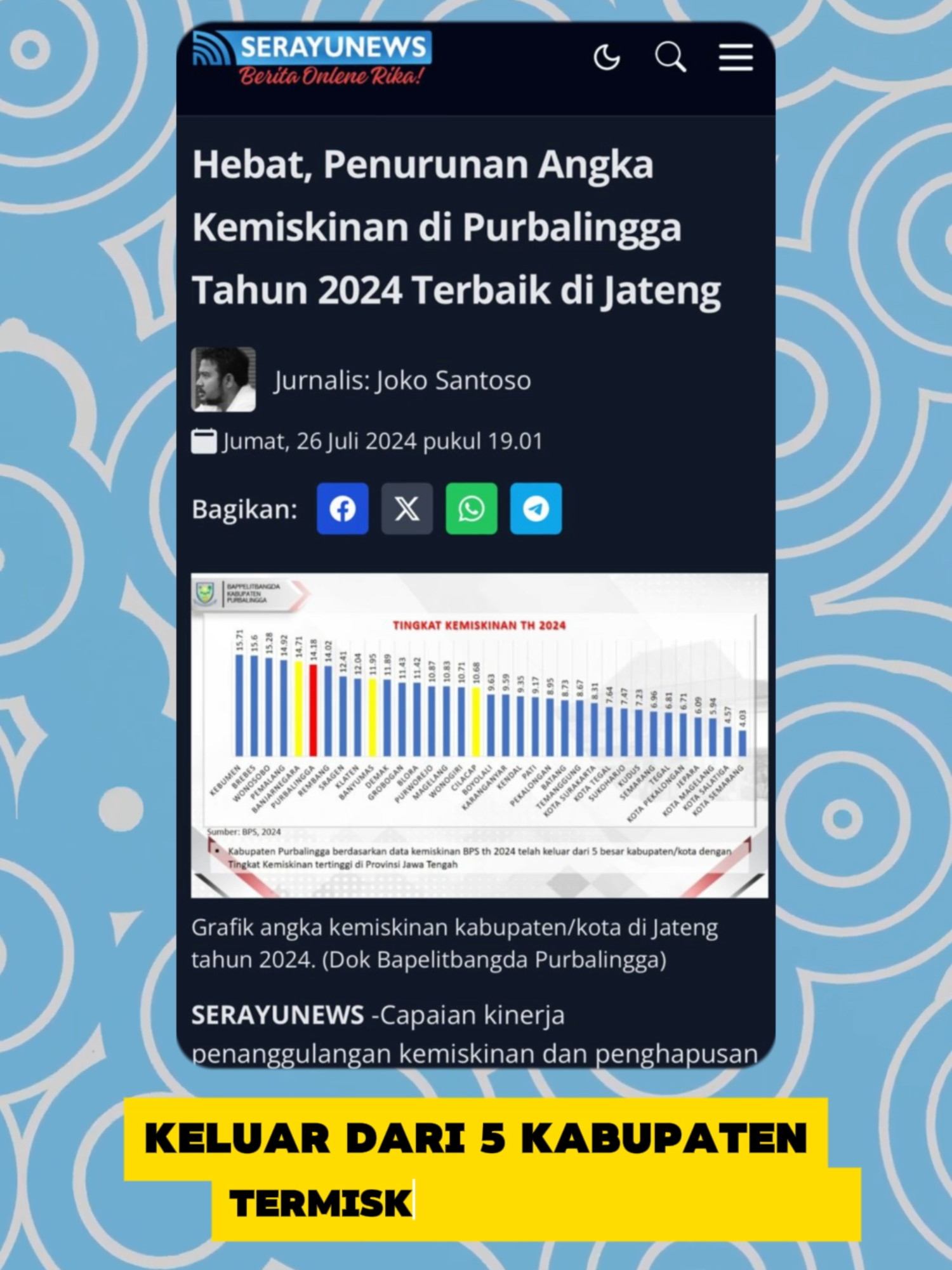 Halo sedulur warga Purbalingga. 3,5 tahun penuh aksi nyata. Mau tahu apa saja yang sudah Bu Tiwi lakukan untuk Purbalingga? Dari program pro-rakyat hingga pembangunan infrastruktur ada di video. Aja kelalen lur, coblos nomor 1 sing wis genah wonge dewek dan berpengalaman. Tiwi-Hendra, menang maning, dadi maning, lanjutkan lur. #tiwihendra #butiwi #brohendra #bupatipurbalingga #purbalingga #pengalaman #peduli #merakyat #lanjutkan #wongedewek #perwira #suaratanpauang