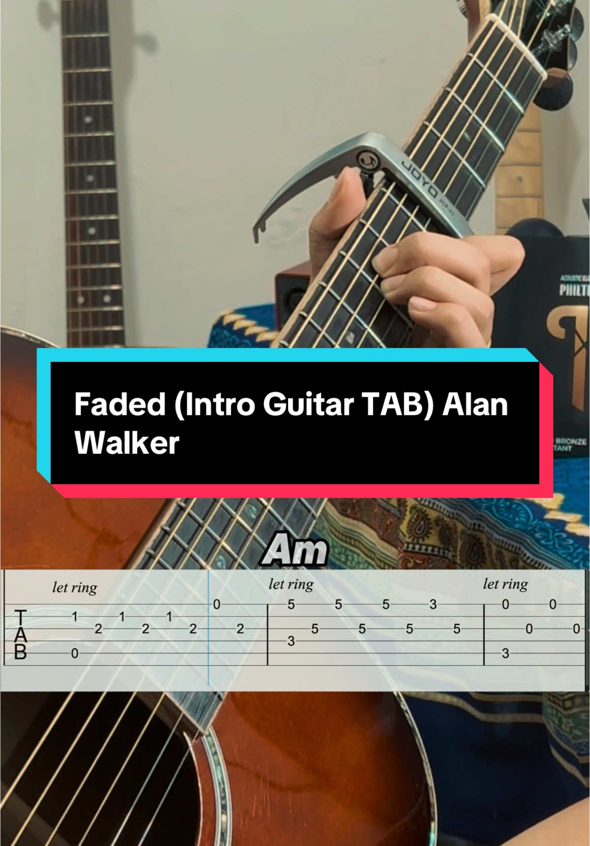 Faded (Intro Guitar TAB) Alan Walker 