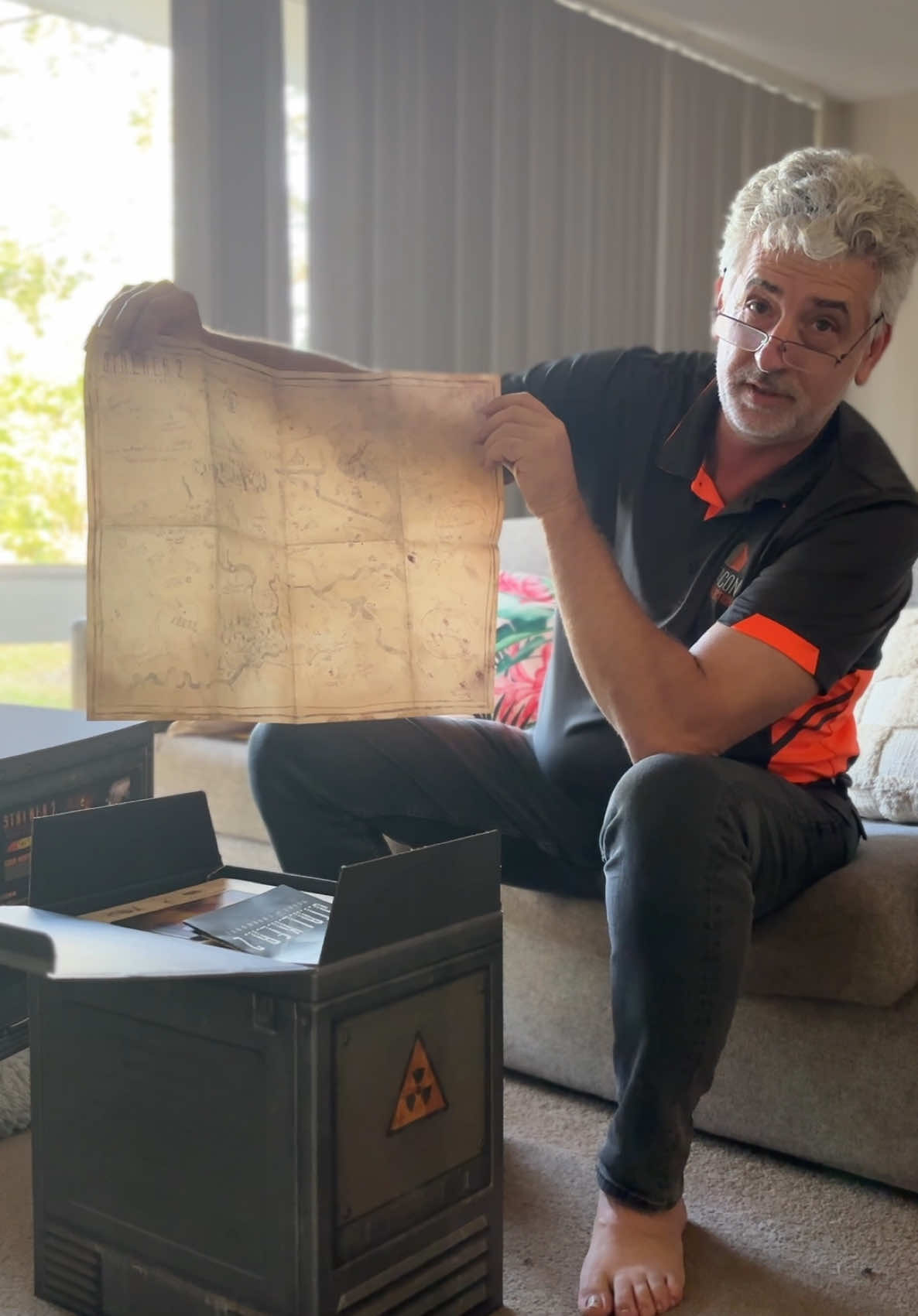 My dad unboxing the Stalker 2 Ultimate edition. “I can actually go to the zone, heres my permit” 😂 It’s the tapping for me 🥹 #stalker2 #gscgameworld #stalker2heartofchernobyl #gamerdad 