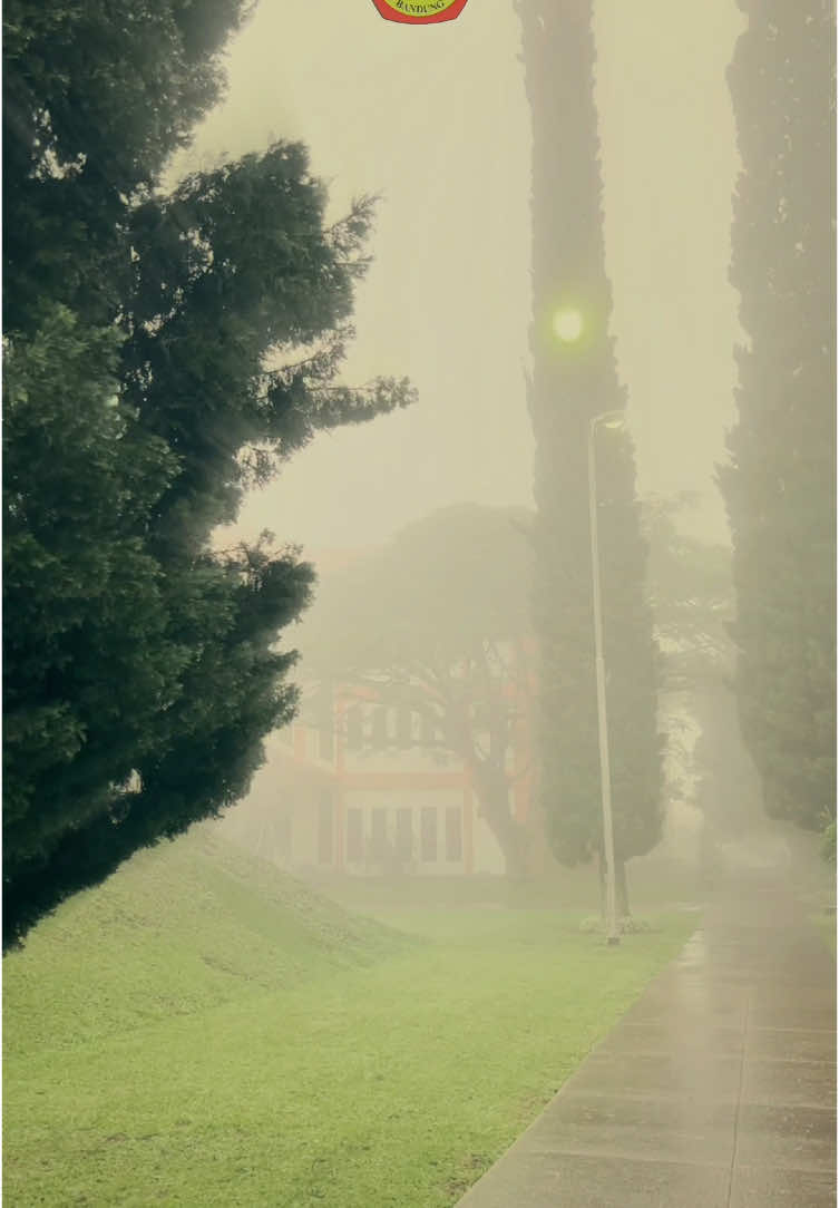 Suasana Kampus-ku saat berkabut. #Universitasadventindonesia #kampusnyaman #rainyday #nature #rain #rainy #comfy #campus #fyp 