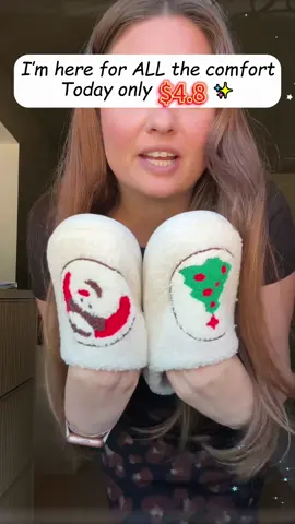 I’m here for ALL the comfort #christmastree #santa #santaclaus #merrychristmas #happyholidays #slippers #comfy #perfectgifts #fyp #fypシ #TikTokShop 	