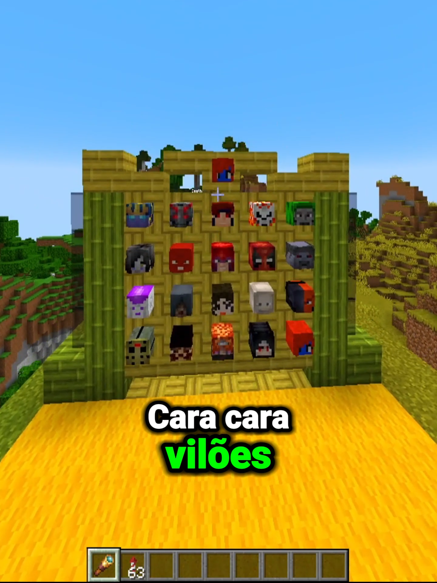 Cara a cara no Minecraft - Tema Vilões #Minecraft  @deathnotex3