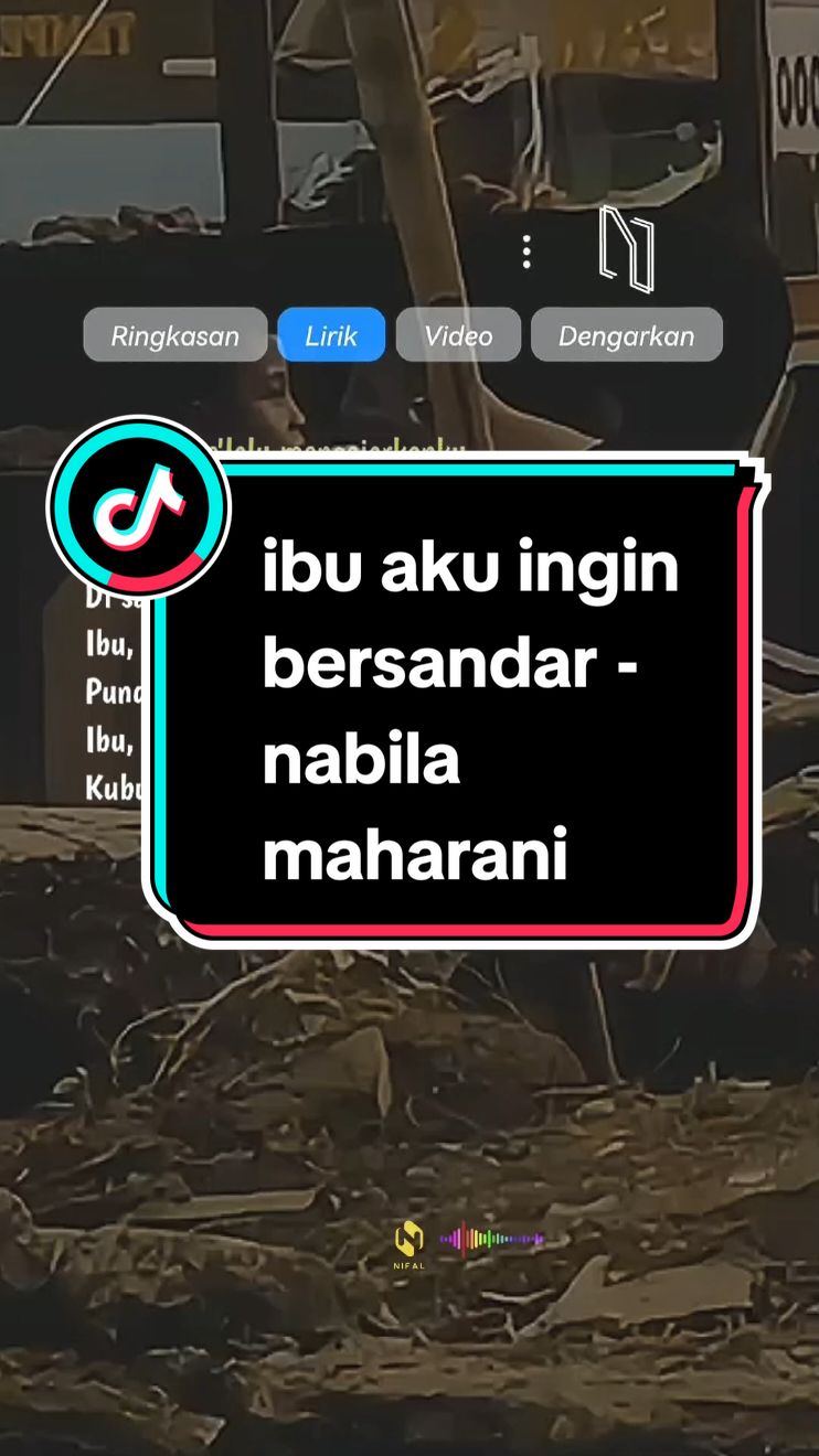 Ya Allah, limpahkanlah kasih sayang dn kberkahan utk smua yg mndengarkan lagu ini. Jadikan hati kami penuh syukur atas cinta ibu yg tak tergantikan. Bagi yg msh memiliki ibu, berikan kami kesempatan utk membahagiakannya. Dan bagi yang ibunya telah tiada, berikan tempat terbaik di sisi-Mu. Aamiin. #IbuInspirasiHidup #LaguEmosional #LirikMenyentuh #KaraokeIndonesia #LaguNabilaMaharani #TempatTernyaman #CintaUntukIbu #MusikIndonesia #KaraokeLovers #NyanyiDariHati #LaguHaru #PengingatIbu #KaraokeTime 