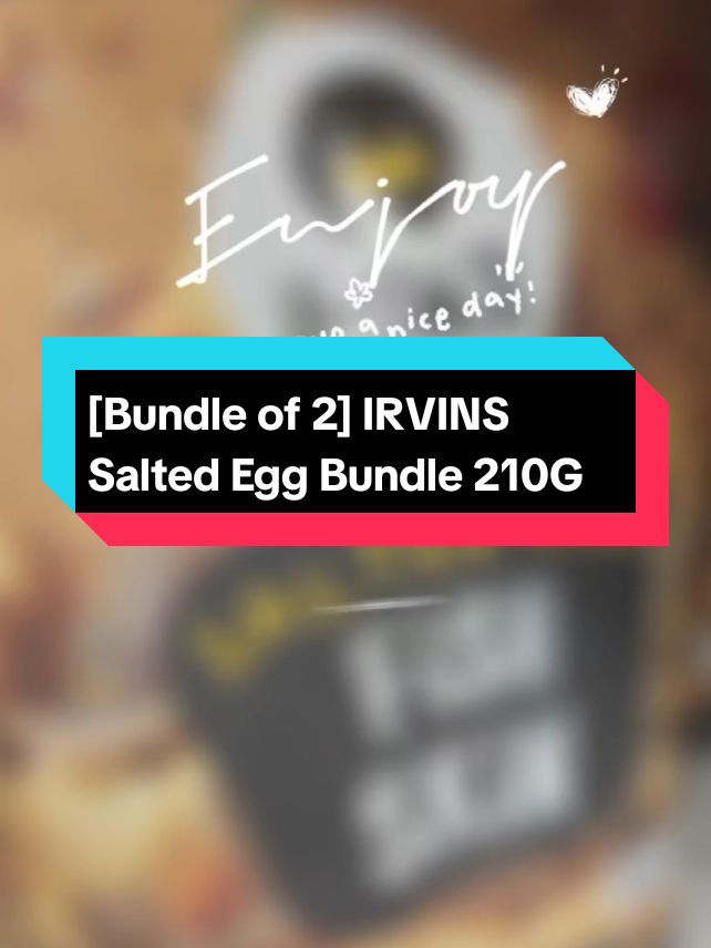 [Bundle of 2] IRVINS Salted Egg Bundle 210G   #CapCut #createtowin #sgbrandweek #weeklywedrush #tiktokshopsg  #irvins  #saltedeggsnacks #snackbundle  #crispygoodness #savoryflavors  #snacklovers  #premiumsnacks  #saltedeggchips  #irresistibletreats #doubletheflavor 