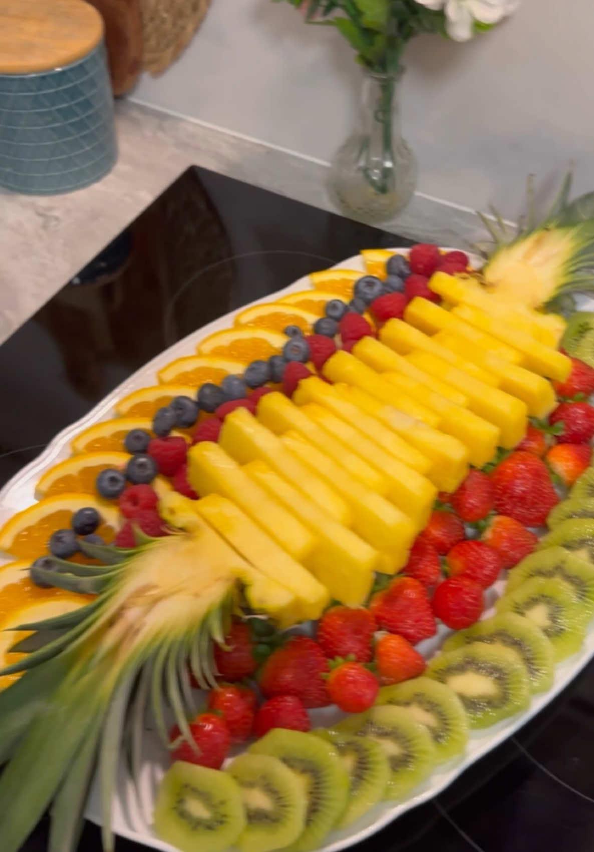 Fruits platter #Recipe #foodtiktok #food #dessert #tiktokfood #explore 