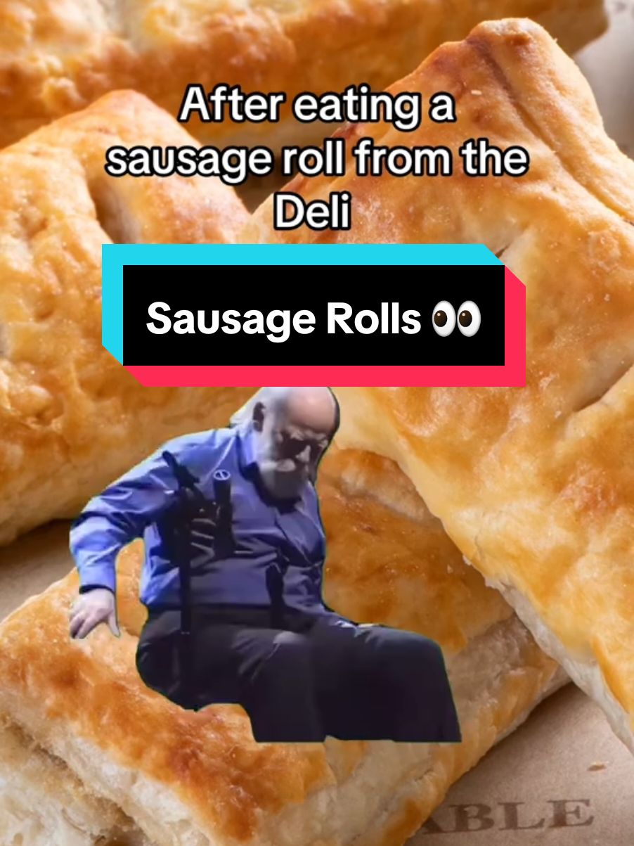 The crumbs are worth it 😍 #deli #fyp #sausageroll 
