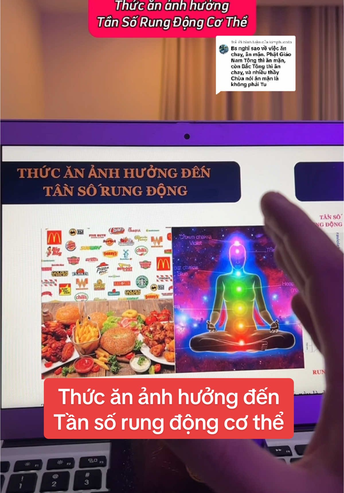 Trả lời @kimphucoto Thức Ăn ảnh hưởng đến tần số rung động cơ thể #bacsilac #bacsilacthien #thien #phatphap #phatgiao 