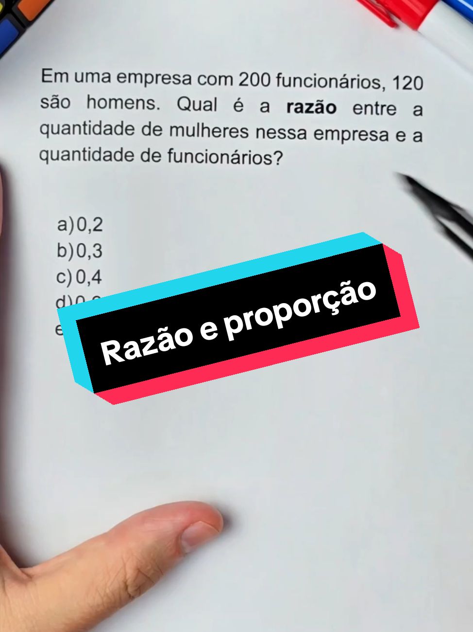 Razão e proporção #matemática #razão #concursos 