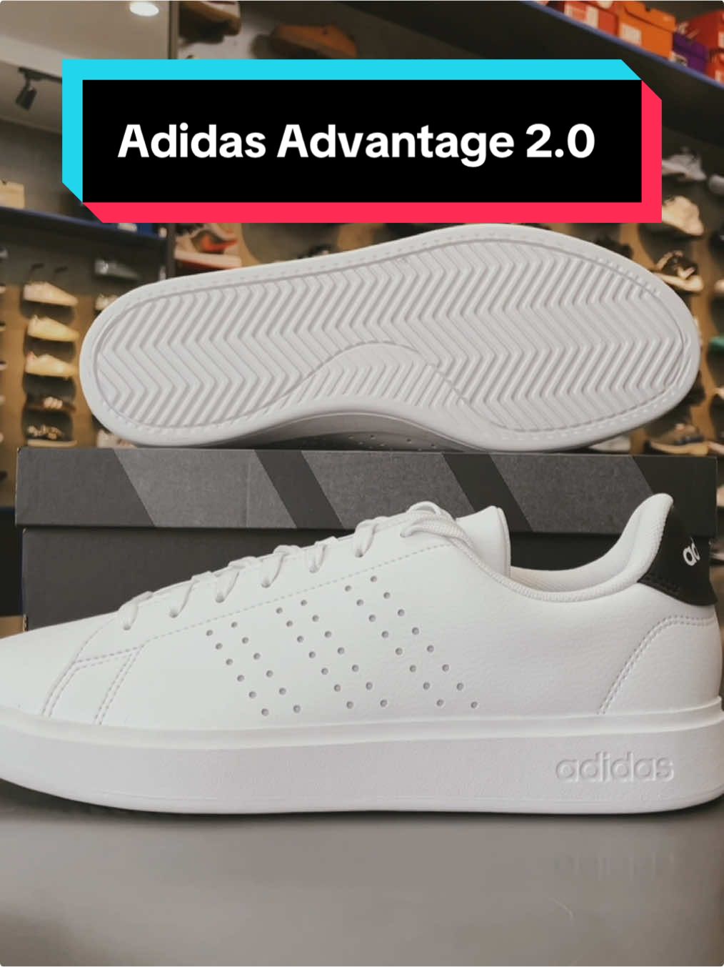 Giày Adidas Advantage 2.0 một mẫu giày thời trang có thiết kế đẹp mắt với nhiều cải tiến so với phiên bản Advantage trước đó. Chất liệu da cao cấp bền đẹp cùng với bộ lót Cloudfoam Comfort êm ái khiến bạn khó có thể bỏ qua 💯😍 #myshoes #viral #xuhuong #sneakers #authentic #adidas #trendingvideo 