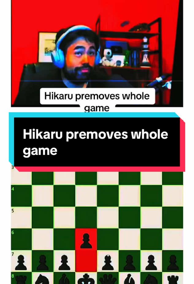 Hikaru premoves whole game #hikaru #hikarunakamura 