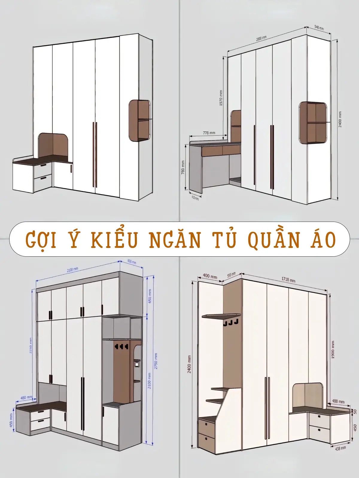 Lên tiếp cho anh chị Kiểu ngăn tủ Quần Áo #noithat #noithatdep #tuquanao #tubep 