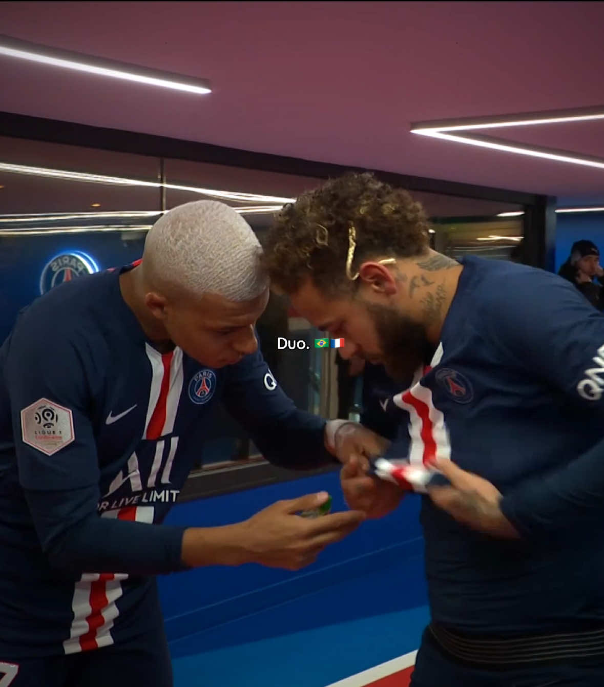 Neymar x Mbappe 🥲 #neymar #neymarjr #psg #mbappe #football 