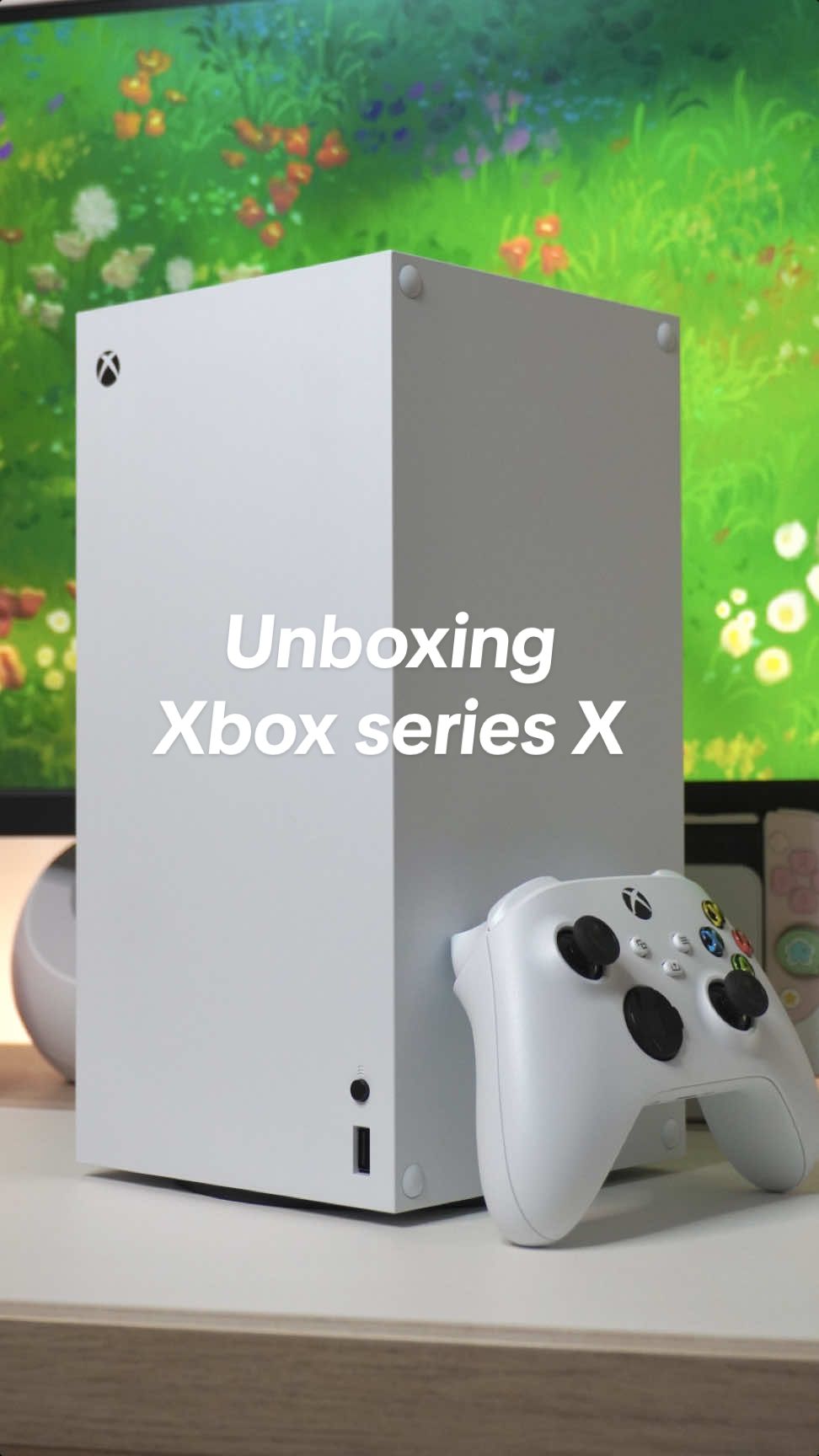 unboxing Xbox series X in white🤍 #unboxwithme #xbox #xboxseriesx #unboxingvideo #gaming @Xbox @XboxItalia 