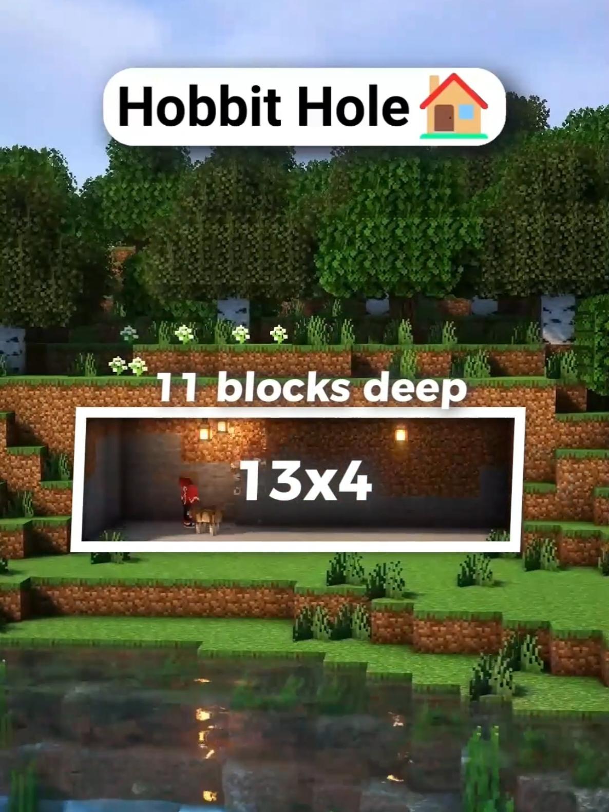 Minecraft Hobbit Hole 🏠 #Minecraft #minecrafttutorial #minecraftbuilding 