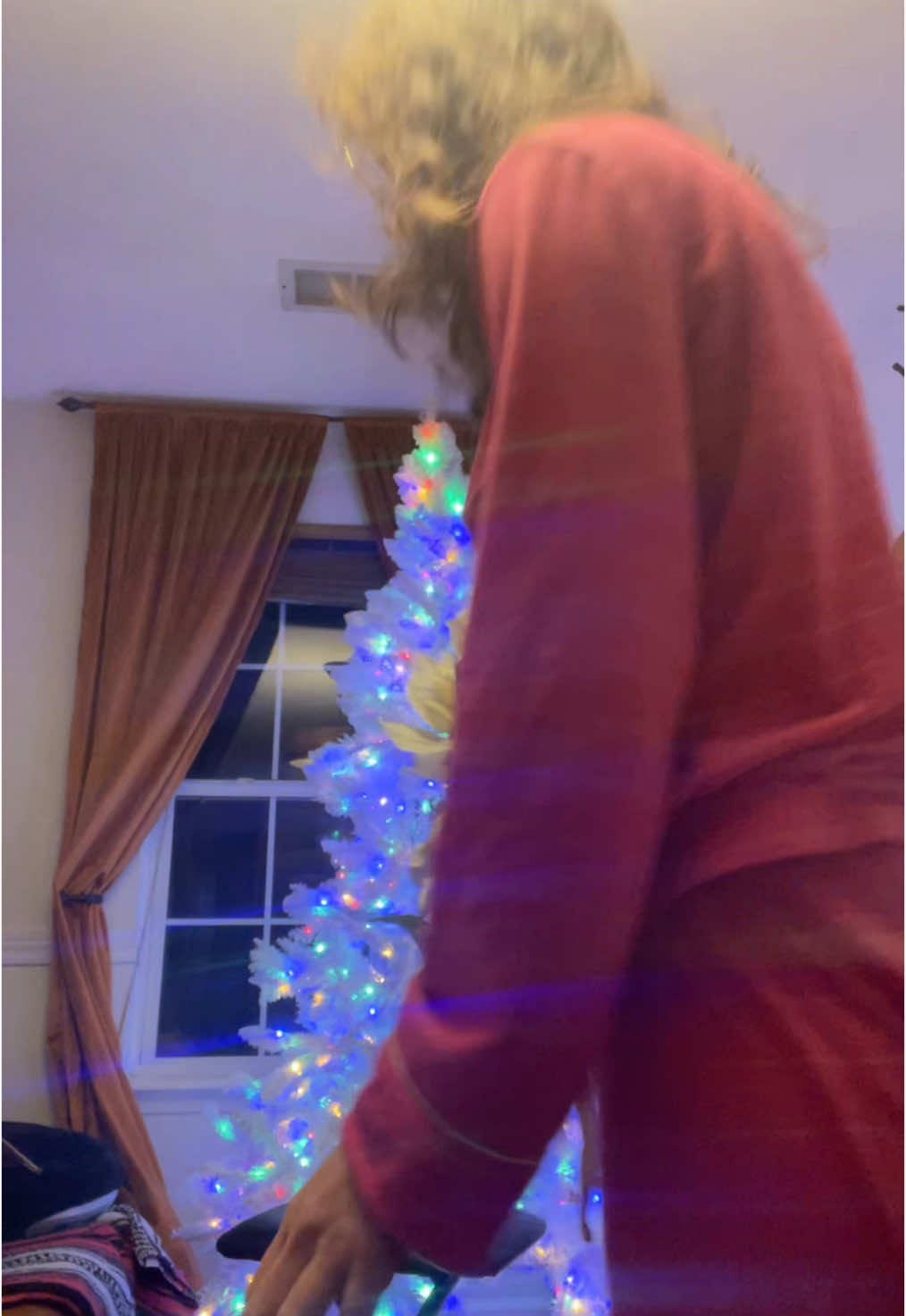 I was just trying to make a cute Christmas tree video 🥴 #literallyow #fail #falling #falltok #christmastree #fyp #foryouuu #foru 