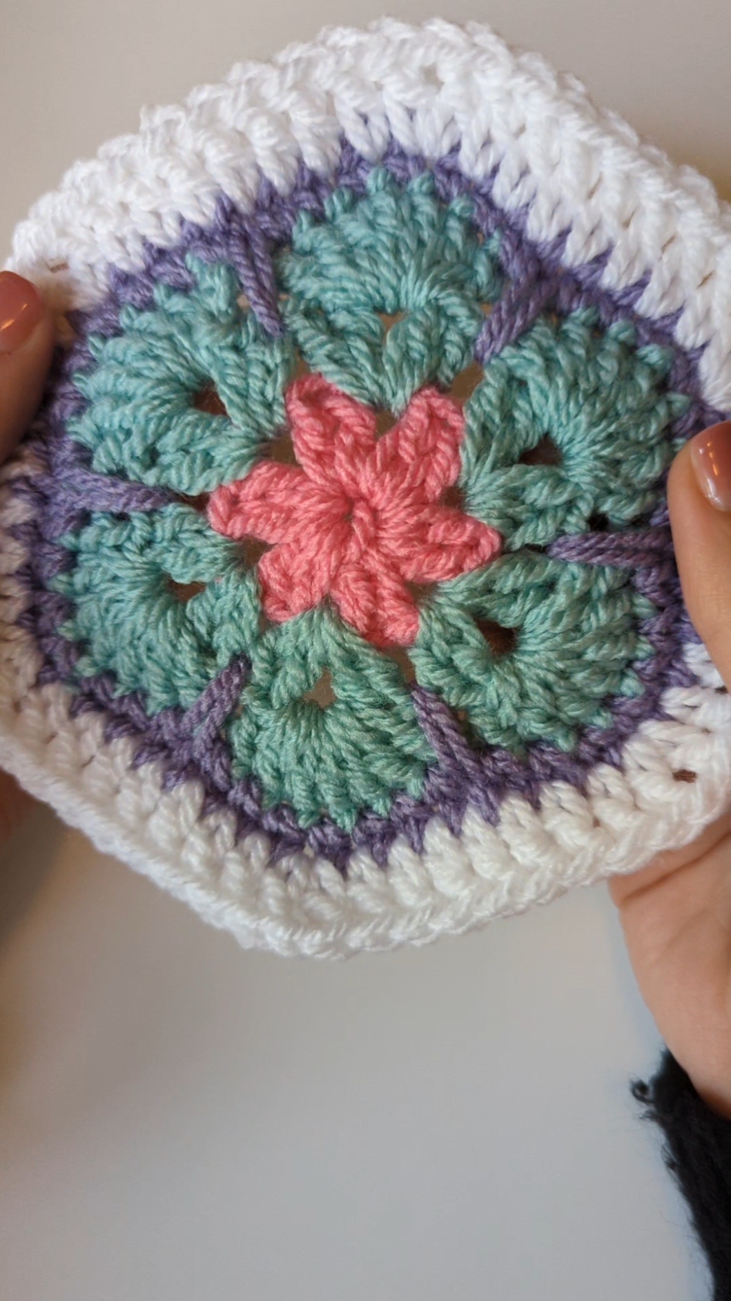 African Flower Hexagon Tutorial 🌸 These flowers were one of the first crochet projects that I made when I first learned to crochet so they are special to me!  I've come along way in my crochet journey since then and I'm excited to recreate the project that started my journey 🩷 #crochet #crochetflower #africanflowercrochet #africanflowerhexagon  #crochetblanket #crochettutorial #crochetersoftiktok 