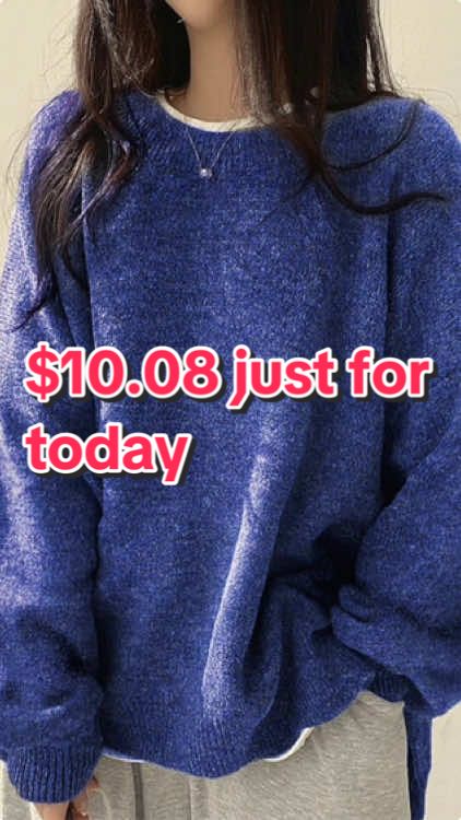 Your treasure sweater 💖🥰💙#sweater #OOTD #womenwear #clothes #tiktokshopblackfriday #fyp #falloutfits #ncmryuanniversarysale #blackfridaydeals #spotlightfinds 