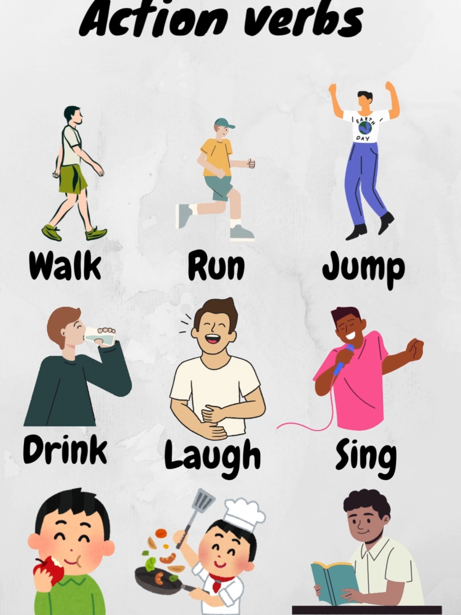 List of action verbs #learnontiktok #learnenglish #english #englishteacher #easyenglish #tik_tok #france#apprendreanglais #apprendre #englishvocabularywords #englishverbs #daily #englishlesson