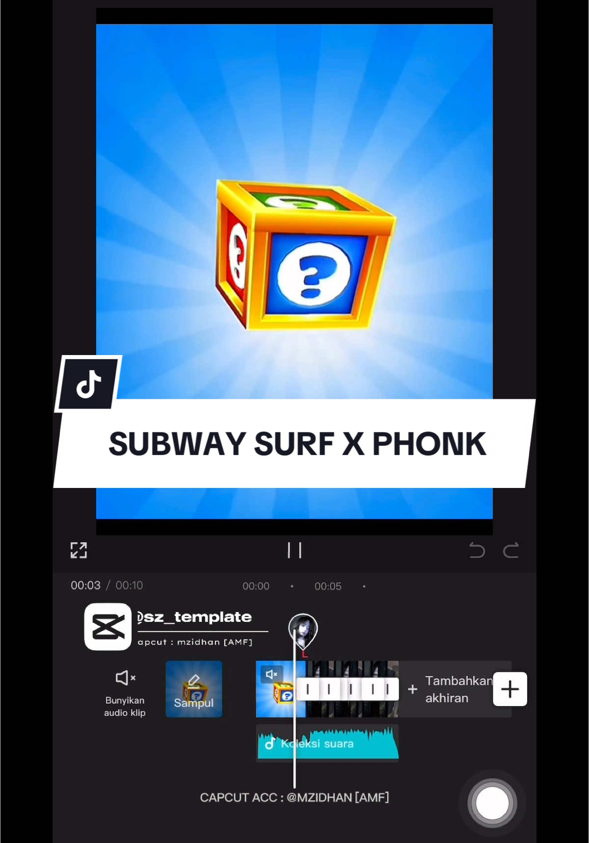 Subway Surf X Phonk 🔥 | #sz_template  #CapCut #subwaysurf #slowmo #trendingvideo #templatecapcut #fyp 