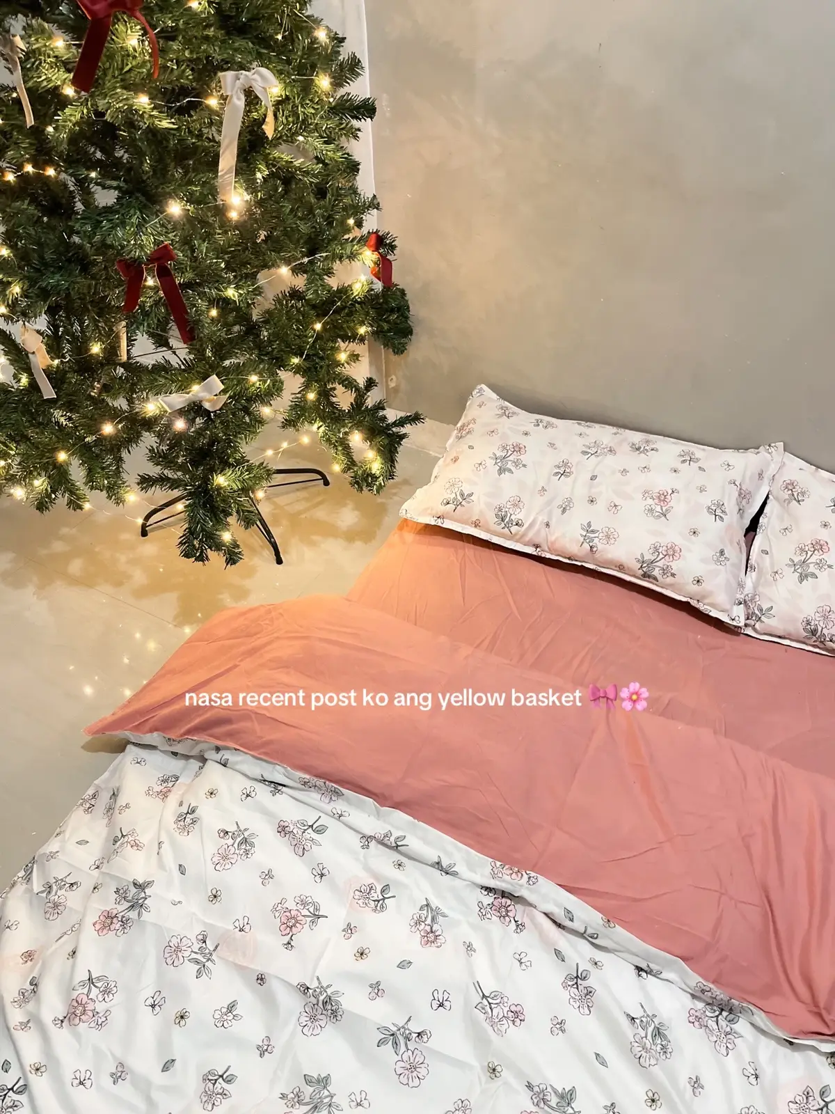 👉@almira ⋆౨ৎ ⊹ ࣪ ˖ 👈 here ko nabili panalo sa quality!!! pinaka aesthetic na bedsheet with comforter 👌🌸🤍💯 #room #bedsheet #aestheticbedroom #bedroom #budolfindsph #budoloftheday #bestpurchase 