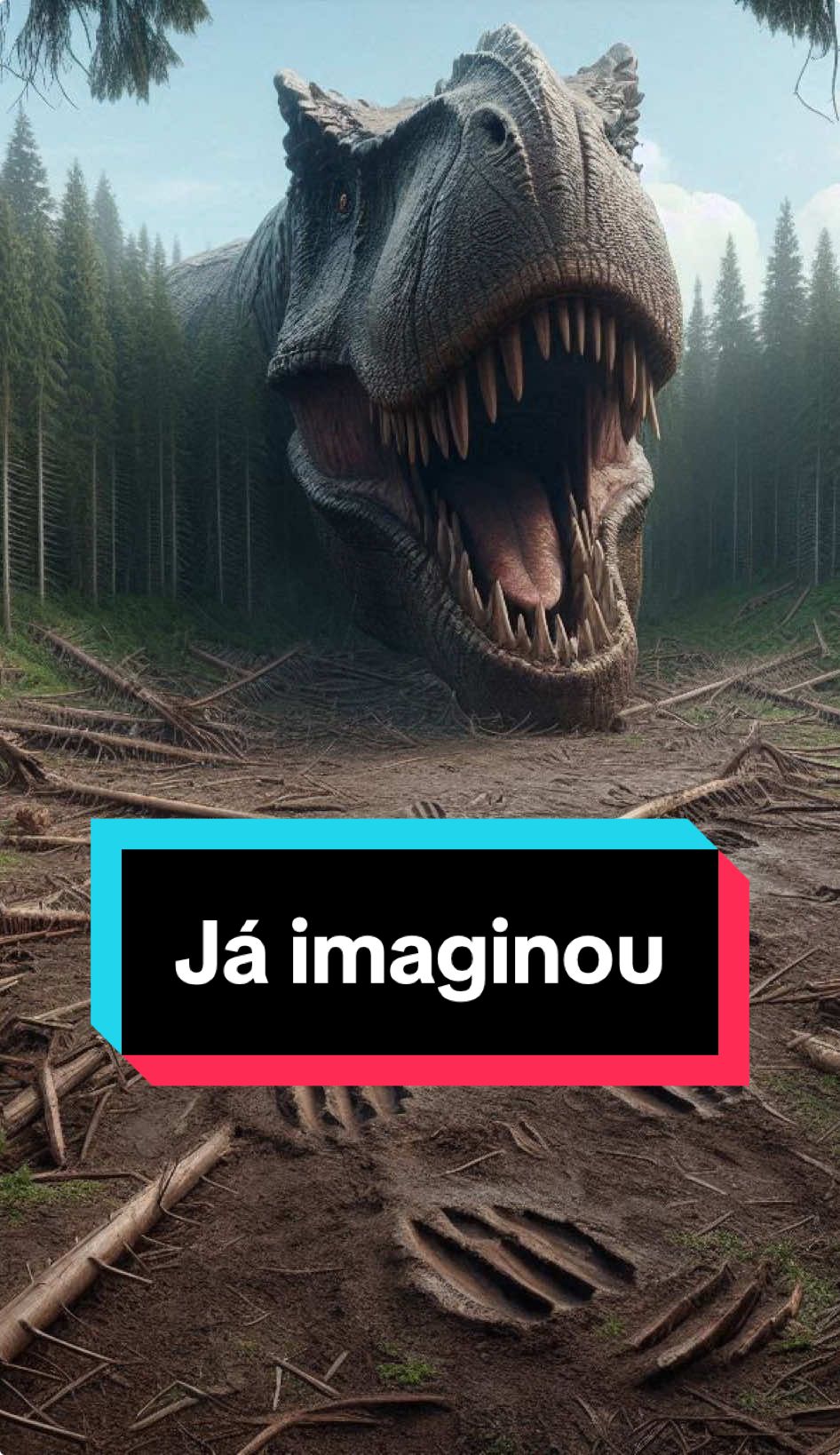 Isso é o que aconteceria os dinossauros voltassem a vida #dinosaur #dino 