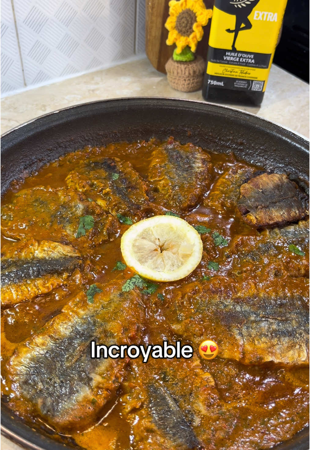 IDÉE RECETTE 😍🤤🍽️ #foryoupage❤️❤️ #ypfッ #pourtoii #cooking_bysarah #recetteexpress #Recipe #recettefacile #ideerecette #recettesimple #ideeplat #chermoula #sardines #sardinealamarocaine #algeria 