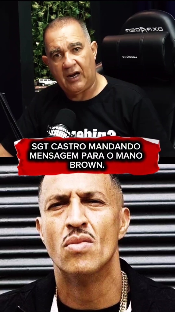 SGT CASTRO MANDANDO RECADO PARA O MANO BROWN  #videopolicial #podcastpolicial #sgtcastro #manobrown 