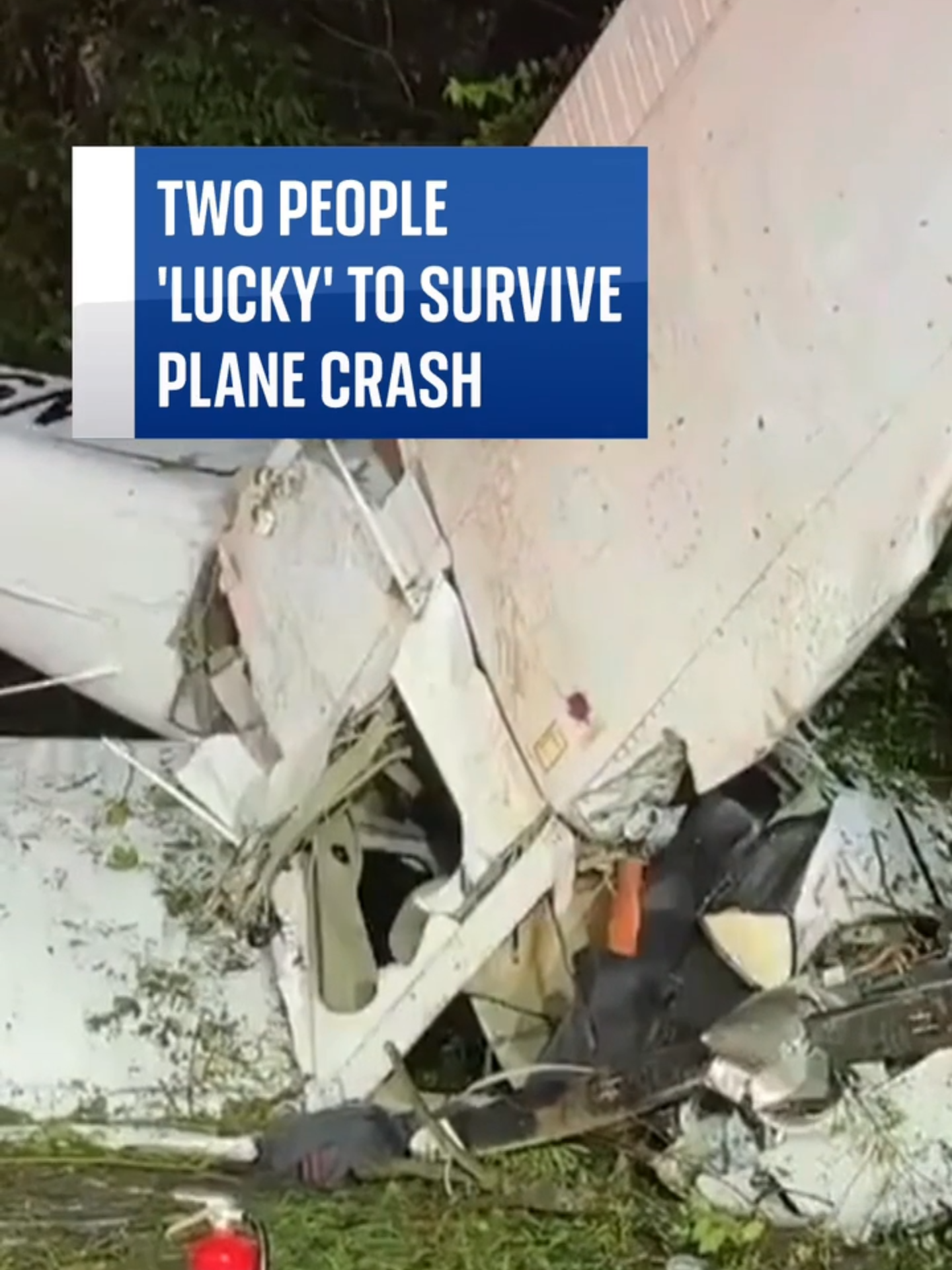 Two people were 'very lucky' to have survived plane crash in #Tennessee, #US. The plane's engine reportedly cut out, causing it to crash half a mile from a nearby #airport