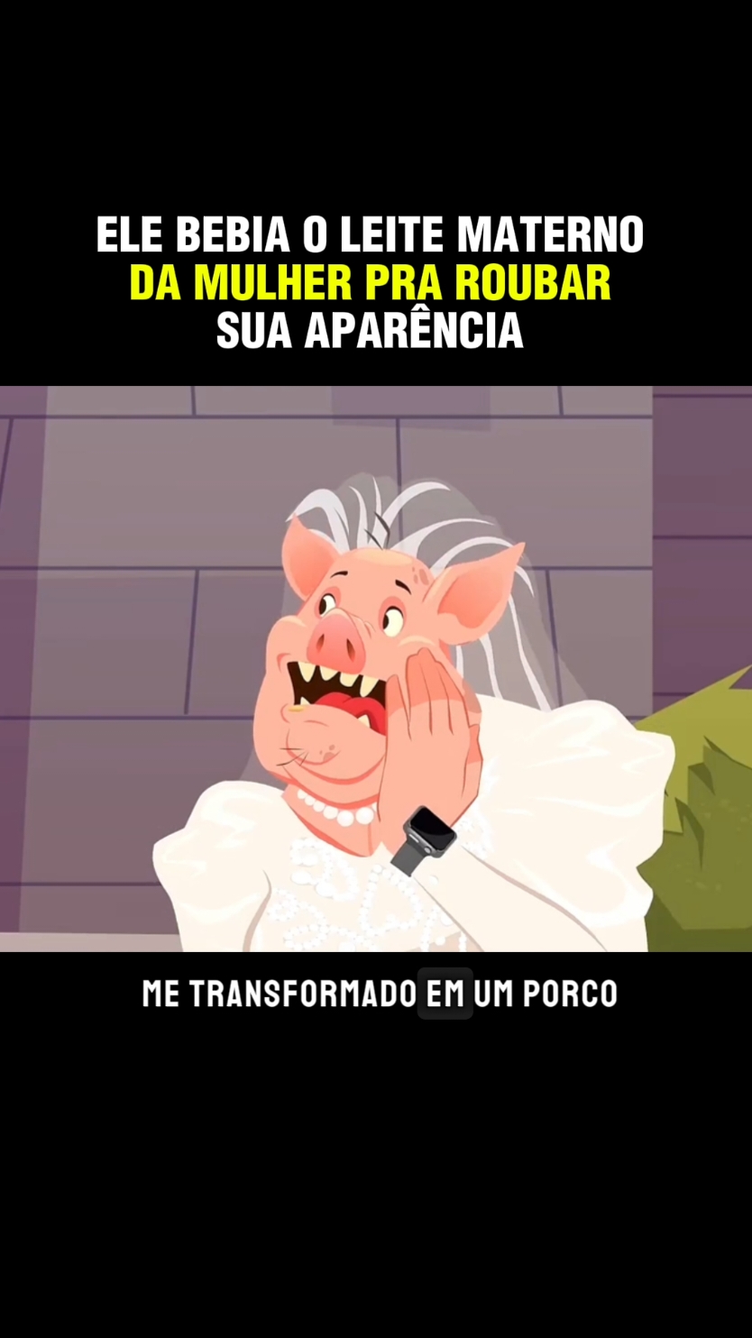 a mulher dessa vez deu leite de porco a ele #narracao #desenho #cartoons #for #cena #viral_video 