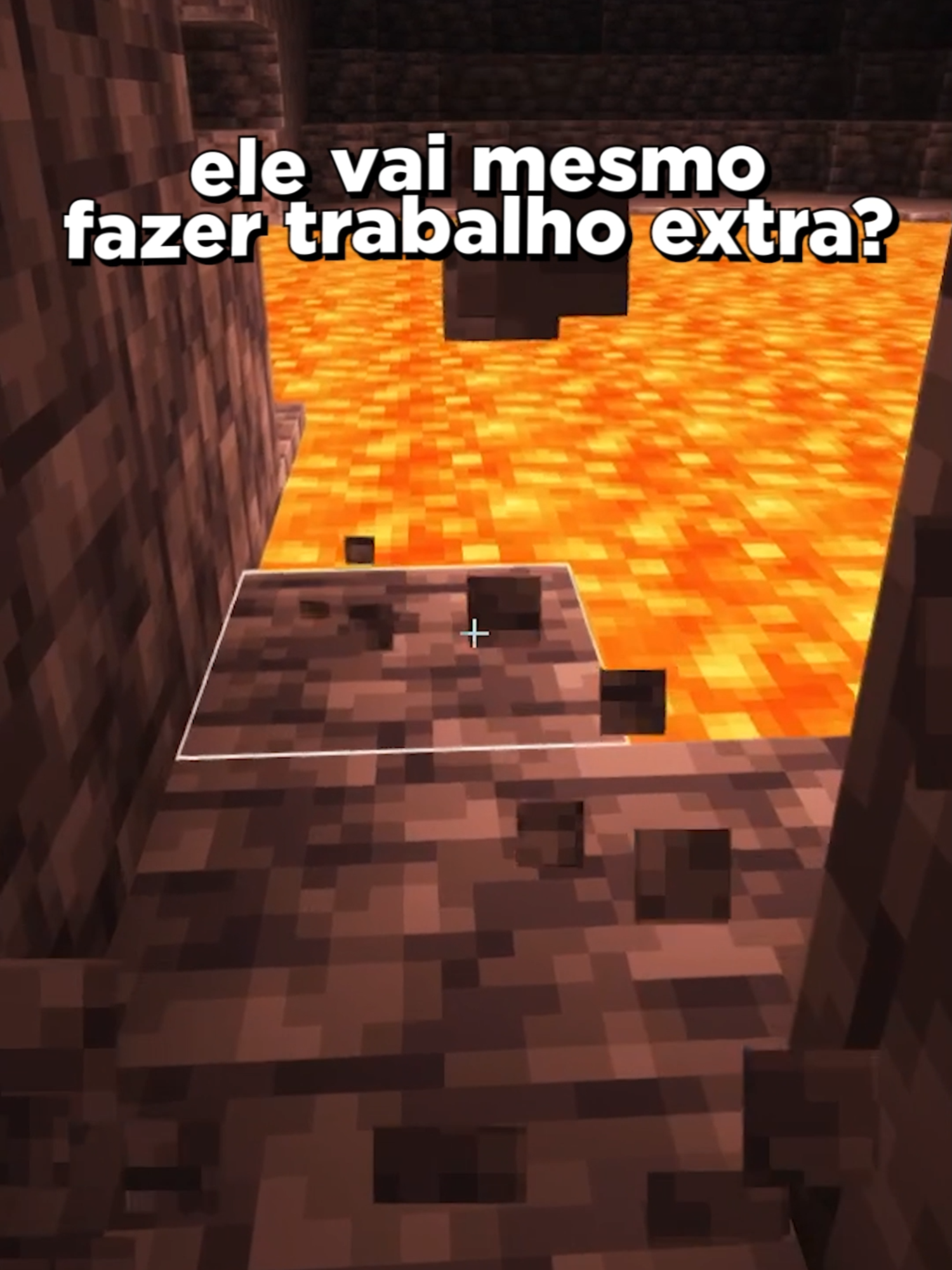 ele realmente vai fazer trabalho extra? #Minecraft #minecraftshorts #minecraftmemes #fyp