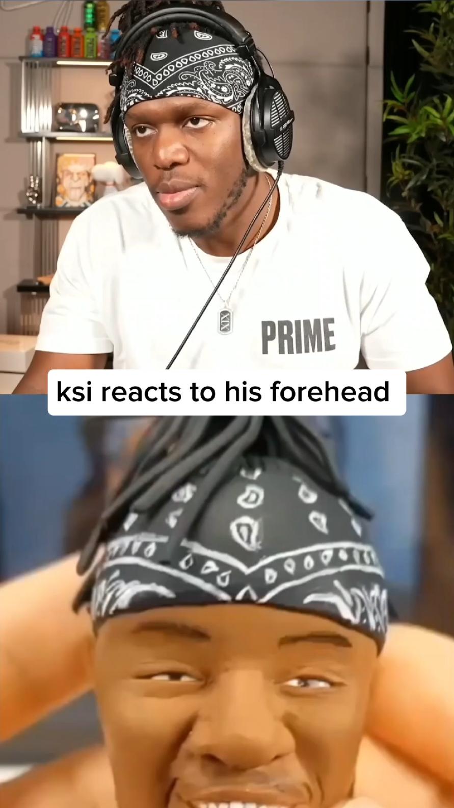 bro just accepted it😭 #ksi #jjolatunji #fyp #thickofit #trendingvideo #forehead 