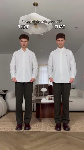 2 tuck-in hacks with a shirt 🫡 Save for later ✨ #fashionhacks #style #shirt 