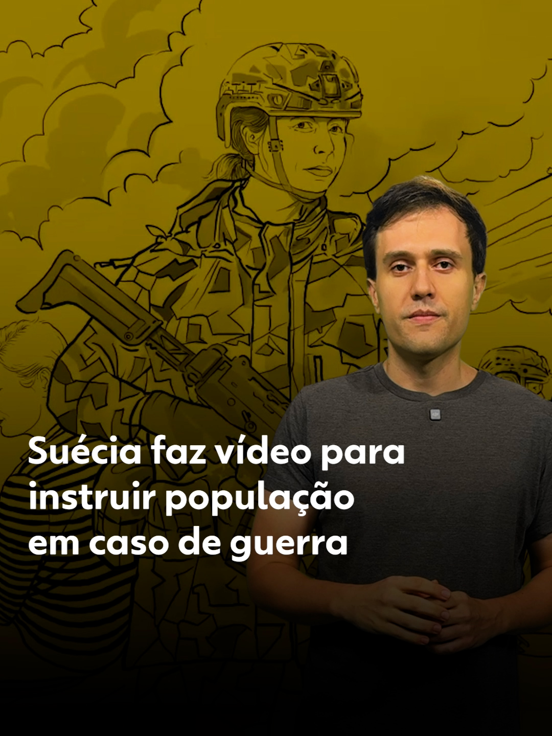 Instrução em caso de guerra - Nesta semana, a Suécia lançou uma espécie de cartilha para a guerra que, em um prazo de até duas semanas, chegará pelos correios a absolutamente todas as residências do país. As instruções também foram condensadas em um vídeo, que começou a divulgar esta semana. Apesar de não estarem envolvidos direta ou indiretamente em nenhum conflito, a Suécia, assim como os outros países nórdicos, temem uma ameaça crescente vindo de um vizinho barulhento: a Rússia, que faz fronteira com a Finlândia e a Noruega e fica perto do território sueco. A proximidade fez com a que a Suécia abandonasse décadas de tradição de neutralidade — um princípio diplomático que determina que o país não se envolverá em guerras e não tomará partido em qualquer conflito — e passasse a integrar, no ano passado, a Aliança do Tratado do Atlântico Norte (Otan). O repórter @wesleybischoff explica o que está acontecendo. Veja mais em #g1. #Suécia #Otan #Rússia #tiktoknotícias