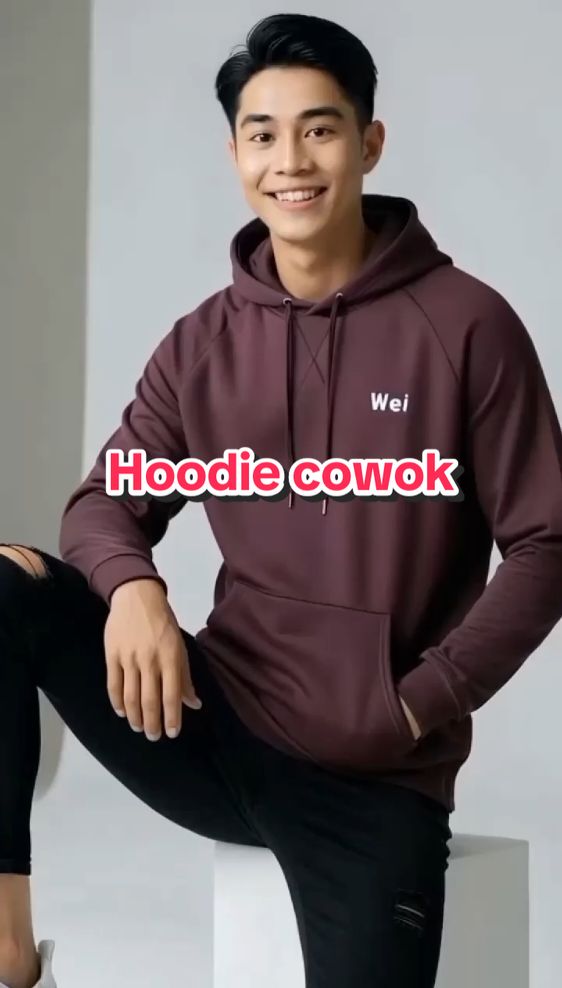 Hoodie sekeren ini cuma 50k #hoodie #hoodiecowok 