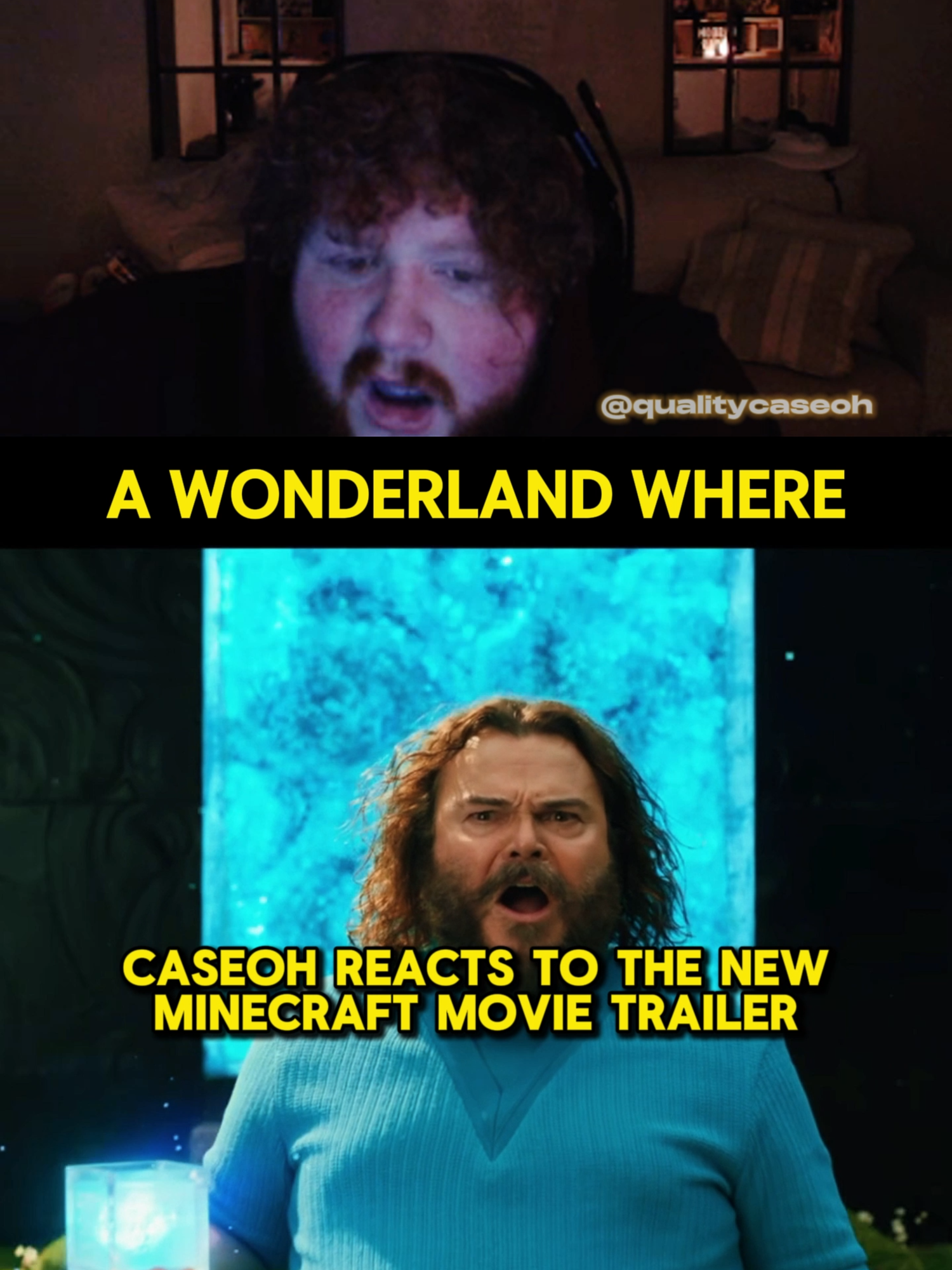 Caseoh is not impressed with the Minecraft movie #caseoh #minecraft #minecraftmovie #caseohclips #caseohreacts