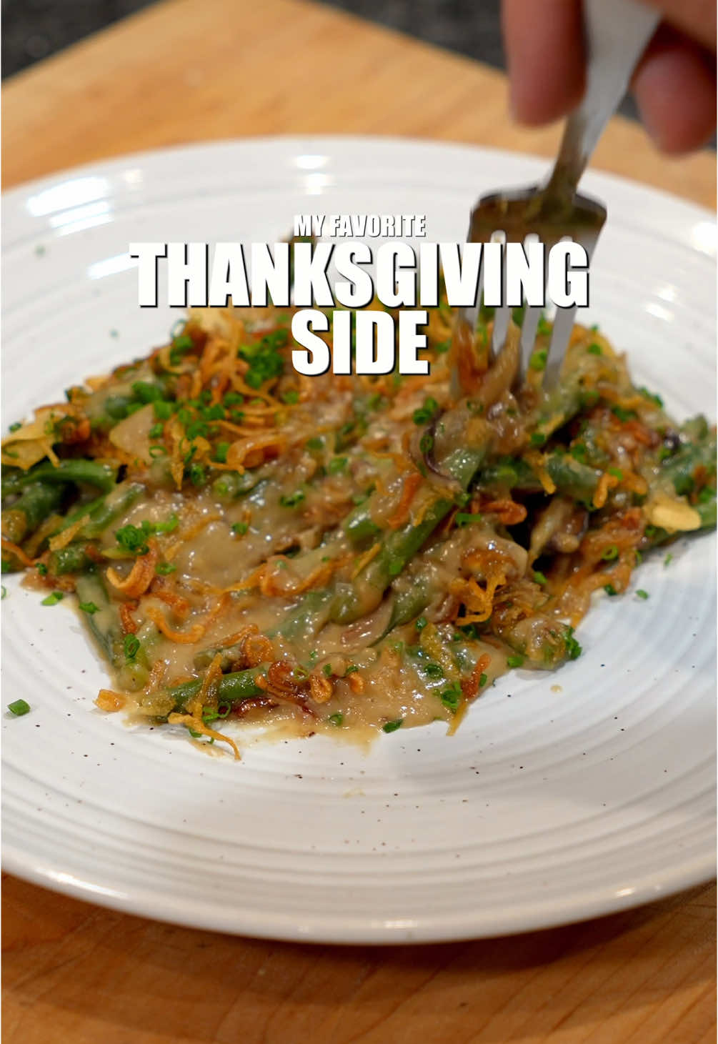 The 🐐 of Thanksgiving sides Recipe in bio. #thanksgiving #Recipe #side #greenbeancasserole #holidayrecipes 