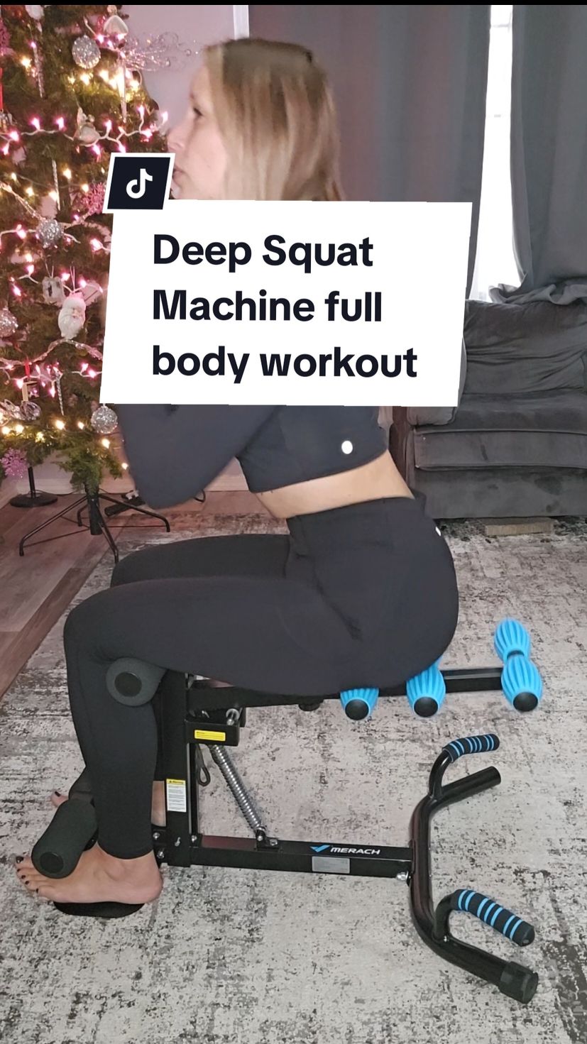 im obsessed with my deep squat machine from @Merach US I not only get a good glute and leg workout but I can use it to get an ab workout and arms!  it's on a crazy sale right bot 75% off and then another 20% off coupon!! you get this 20% off coupon every 12 hours so if you already used it don't worry!! #merach #squats #squat #squatmachine  #glutes  #legs #workout #homeworkout #homeworkouts #homegymequipment #noexcuses #pushups #ab #abs #absworkout  #TikTokShopCyberMonday #TikTokShopBlackFriday #TikTokShopHolidayHaul  #giftideas  #Fitness 