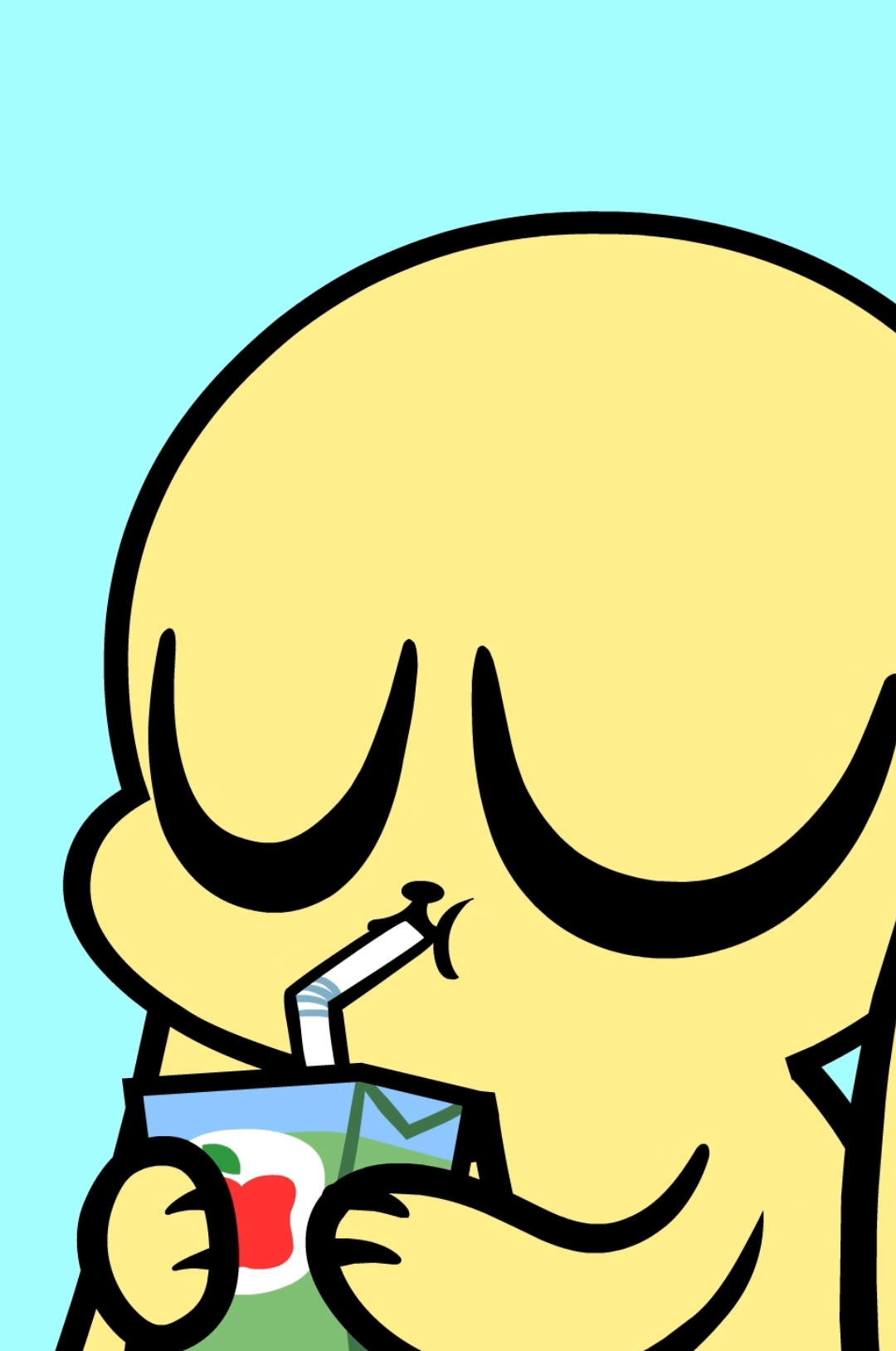 Juice boxes are fun for like....the 2 sips it takes to finish them #animation 