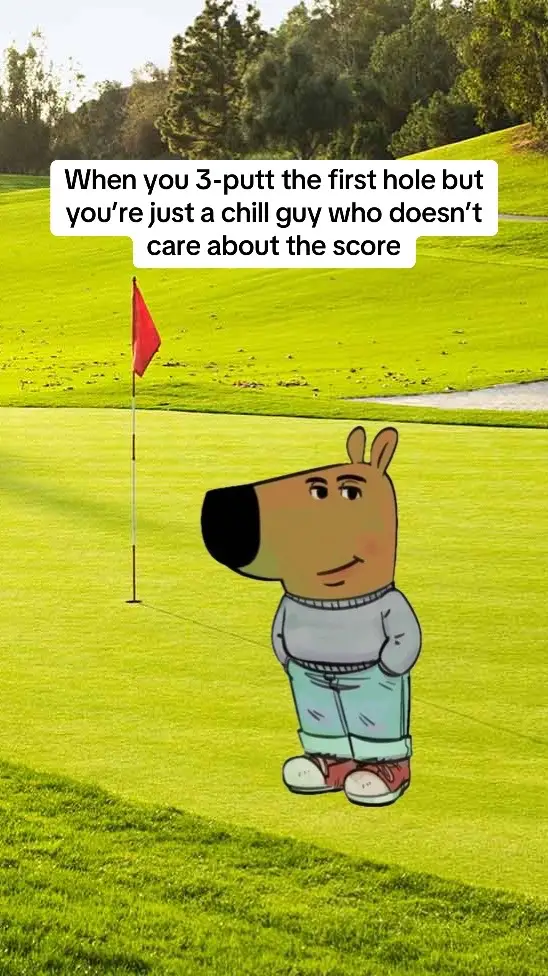 Chill guys only care about vibes on the golf course 😎 #golf #PGATOUR #meme #chill #real #relatable 