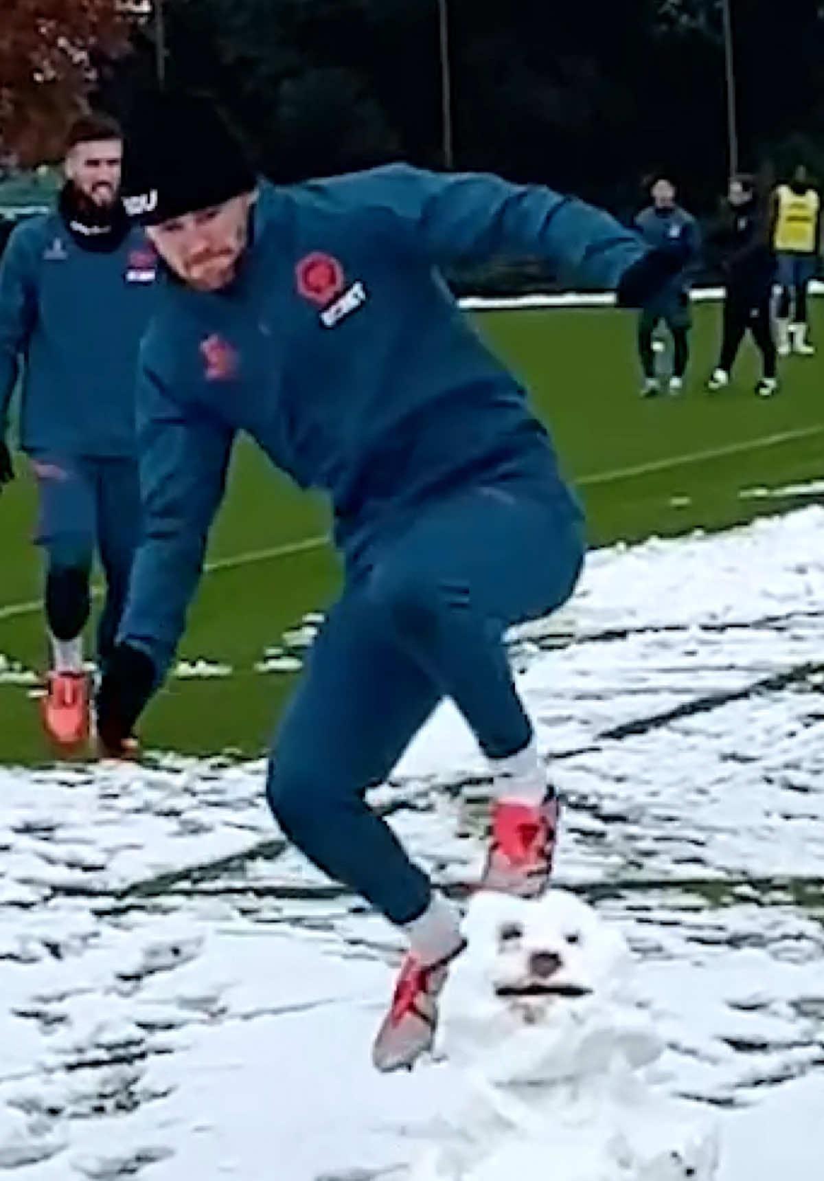 “That’s not my normal throw!” 😆☃️ #Wolves #PremierLeague #TommyDoyle #MattDoherty 