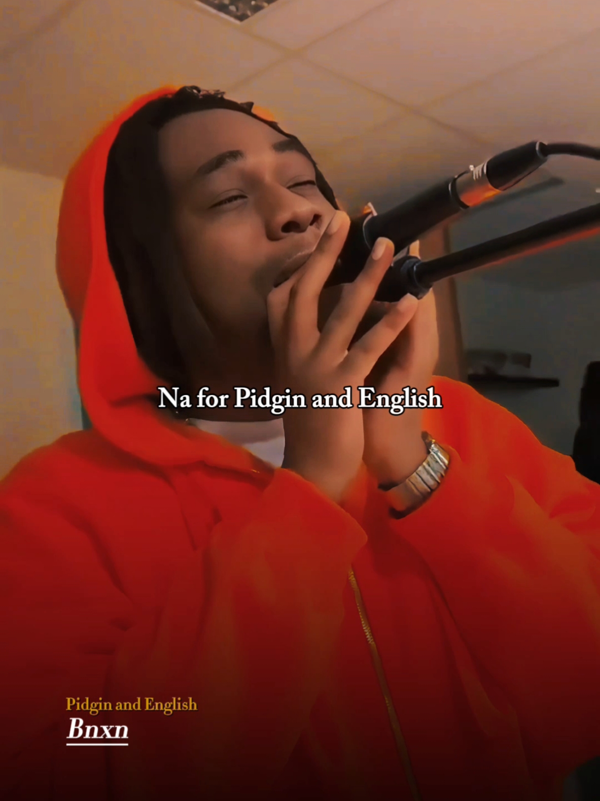 Bnxn-Pidgin and English #bnxn #bnxn_buju #lyrics_bionation #foryoupage #afrobeats #afrosound #naijatiktok #liveperformance #lyricsvideo #viralvideo #trending #music #lyricsvideo #fyp #africanmusic #viral 