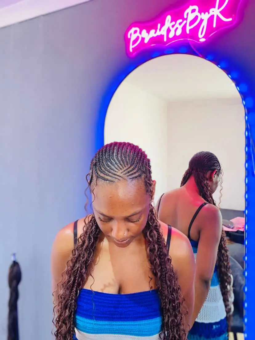 #braidssbykarabo #straightbackhairstyles #straightbackcornrows #bohostraightbacks #braidswithcurls #braids #tribalbraids #foryou #fyp 