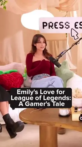 Emily's Love for League of Legends #PressEsc #streaming #podcaststories #gaming #streamer #stream #twitch #alythuh #pressesc #valkyrae #rae #Valorant #riot #riotgames #LoL #leagueoflegends #league