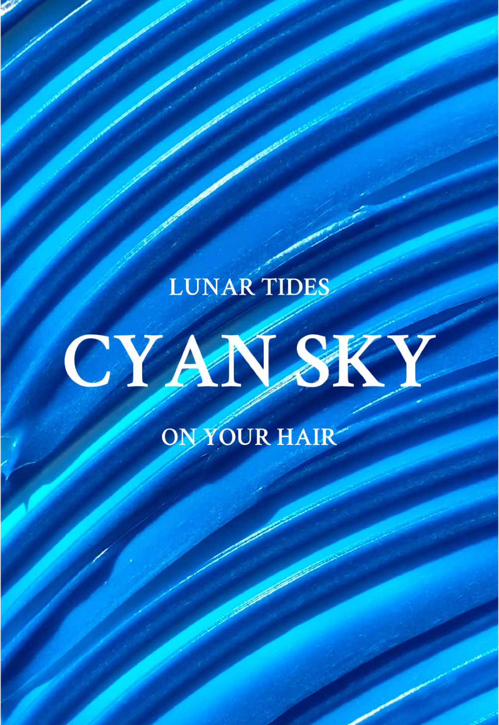 Cyan sky is bright blue with teal undertones depending on your hair base ☁️ #lunartideshair #bluehair #tealhair #hairinspo #haircolor #hairdye #hairtok #goth #animehair 