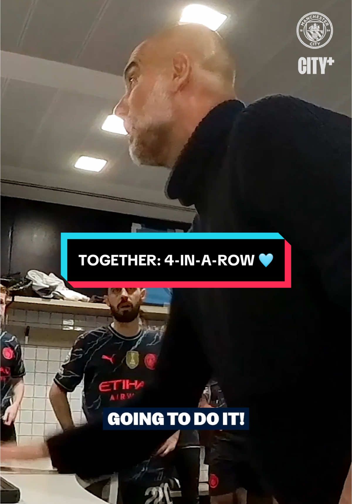 “You don’t want to go home regretting that was not me!” 🗯️ Watch Together: 4-In-A-Row on CITY+ 🩵 (link in bio) #ManCity #ManchesterCity #Together #Pep 