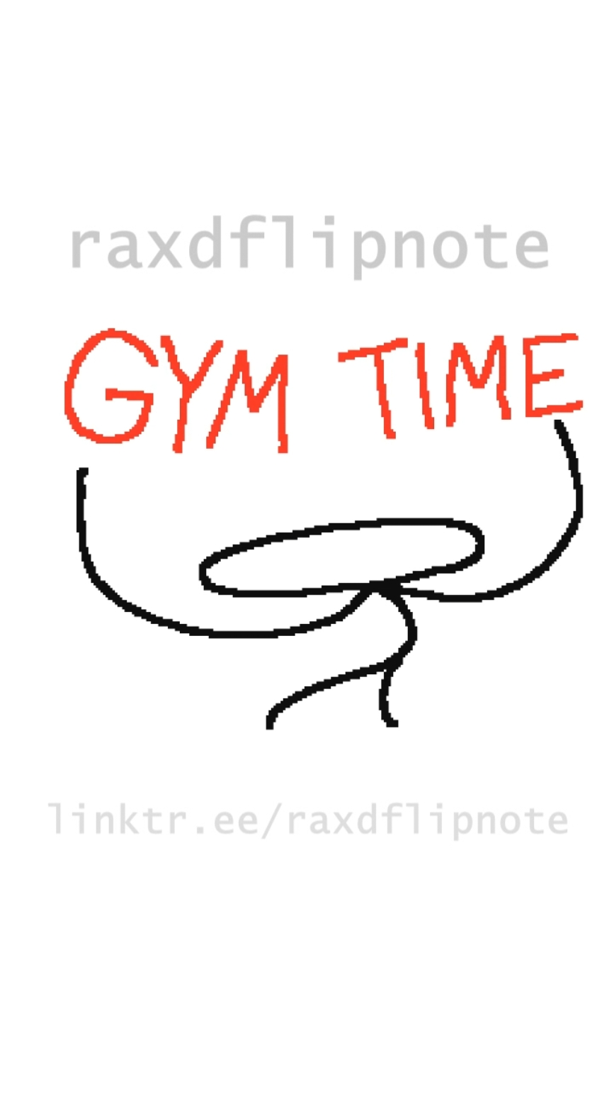 gym time #animation #flipnote #3ds 