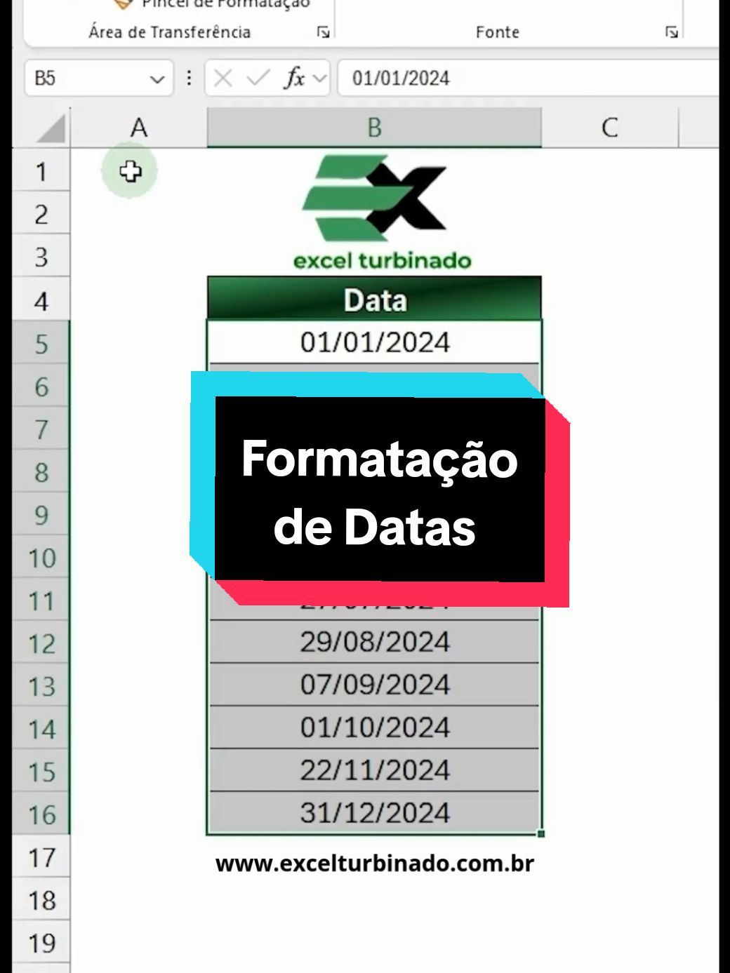 Como transformar datas por extenso no Excel! 📊🚀 #excel #excelbasico #excelintermediario #excelavançado #planilhas #finanças #emprendedor #administracao #cursodeexcel #dicasdeexcel #excelturbinado 