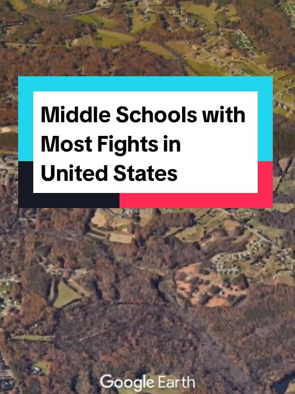 Middle Schools with Most Fights in the United States  #top10 #googleearth #usa #middleschool #school 