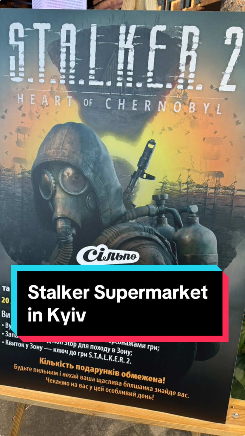 Decided to go the Stalker-themed supermarket in Kyiv on the day of Stalker 2’s launch #stalker #stalker2 #ukraine🇺🇦 #videogames 