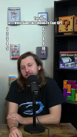 TOP 10 VIDEO GAMES ACCORDING TO CHAT GPT!!! #gaming #videogames 